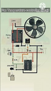 🌡️Automatic Fan Controller Using NTCThermistor220V Fan 😱😲😱😲#shortsfeed #trending #viralvideo #shorts