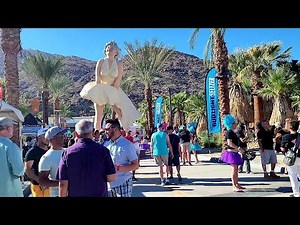 Walking tour of Downtown Palm Springs California USA