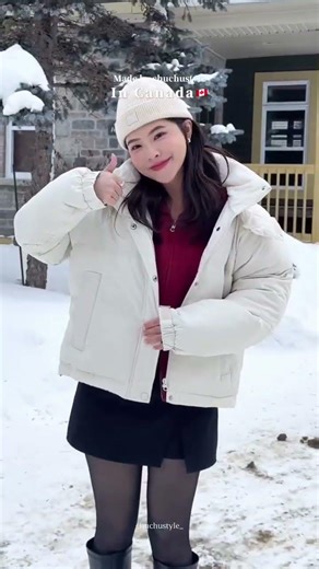 零下15度的加拿大怎麼穿🇨🇦☃️『chuchustyle 自訂雪峰極暖防潑水鋪棉外套-冰川外套第二代B37』