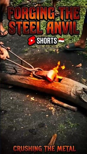 The process of making an anvil from pure steel! 🔥 This is the 'heart' of every blacksmith