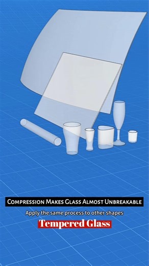 Why Heating and Cooling Make Glass Stronger Than Steel Looks.. #facts #shorts #3danimation