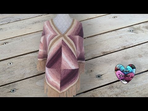 Poncho bohème Tricot