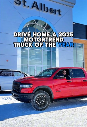 10% OFF MSRP on the 2025 RAM 1500s! 🚨💥 Other dealers have deals on ‘23s and ‘24s—we’ve got huge savings on the latest lineup! Don’t wait—visit St. Albert Dodge and pick out your Motortrend truck of the year today! #Ram1500 #StAlbertDodge #TruckDeals#T8N #YEG #Edmonton #StAlbert #Alberta