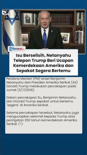 Amidst Disagreement, Netanyahu Calls Trump to Congratulate America on Independence Day and Agrees...
