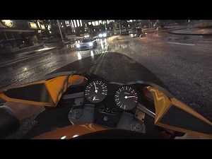 GTA V Photo Realistic MOD | Michael's Bike Riding in Rain