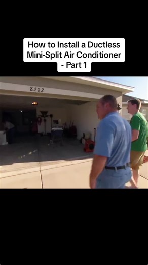 How to Install a Ductless Mini-Split Air Conditioner - Part 1 #install #ductless #conditioner #fyp #foryou #build #house