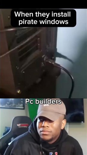 The bro install windows wrong #pc #pcgamer #gamingpc #windows