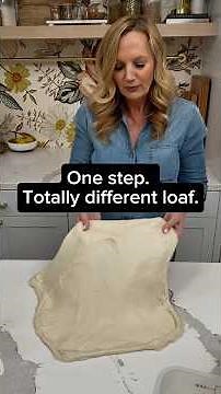 One step. Totally different loaf. This is how to laminate sourdough ⬇️