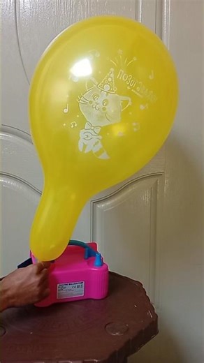 Cute Cat Balloon Blows Up in SECONDS! 🎈😻 #balloon #pop #asmrsounds #shorts