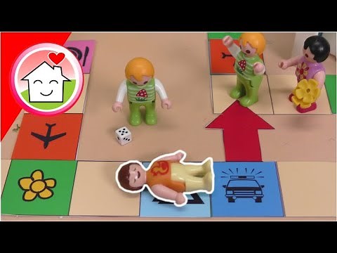 Playmobil Familie Hauser - Die Kindergartenrally - Riesen Brettspiel mit Anna
