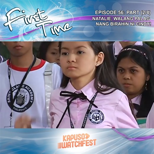 First Time is a coming-of-age story about teenagers Cyndi and Lukas, whose friendship is tested after Lukas's mother's death from a mysterious accident. Two years later, Lukas returns to the Philippines and they try to rekindle their friendship, only to discover that the Lukas from that summer is no longer there. They become inseparable and spend most of their time at Baste's house, but their friendship faces another challenge when a deep and dark secret unfolds. Could they possibly have somethi