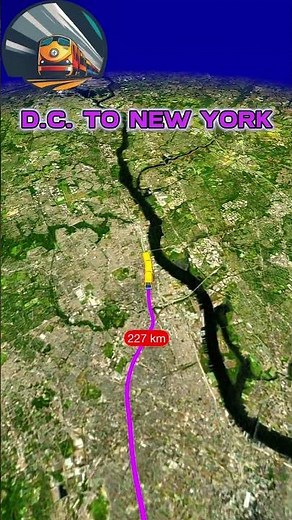 🏛️ DC to NYC🗽 Experience by Rail🚆: Stunning 3D Animation of Amtrak's Northeast Corridor Journey