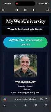 About Wahidullah Lutfy #ai #mywebuniversity #linux #python #pdf #programming #learnlinux #pdf