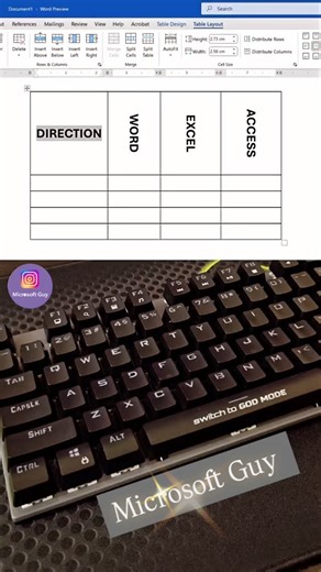 Microsoft Guy on Instagram: "Text direction in MS Word…"