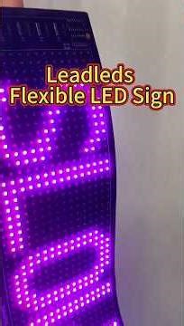 Flexibility LED Sign paste directly