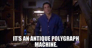 It's an antique polygraph machine.