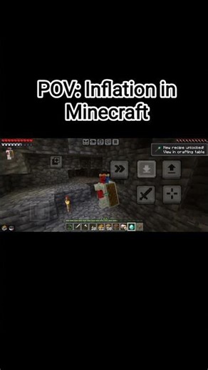 POV: Inflation in Minecraft #minecraft #inflation