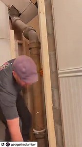 Did you know the RIDGID 206 Soil Pipe Cutter has a ratchet handle parallel to the pipe allows for usage in tight spaces, like this application by George The Plumber, or in minimum width trenches. Cutting 1 1/2"-6" clay, cast-iron clay pipe or cement pipe is made easy with this tool! #RIDGID #RIDGIDTools #RIDGIDForTheWin | RIDGID Tools