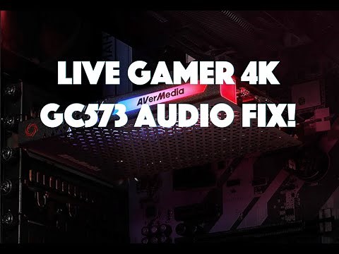 AVerMedia Live Gamer 4k Audio Fix