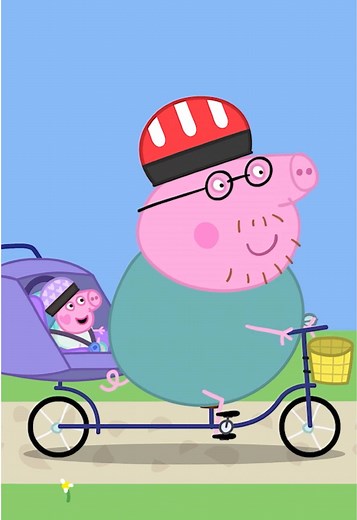 Evie’s first bike ride 🥹 We’re not crying, you are 🤧 | peppa pig