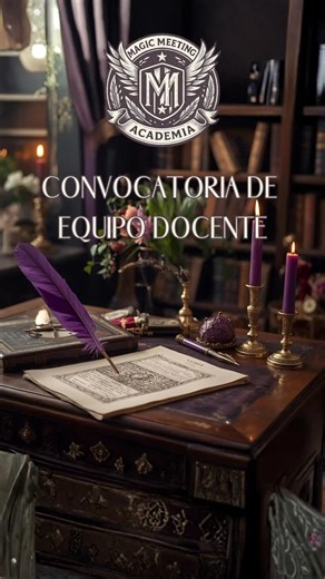 ✨Magic Meeting ✨ on Instagram: "✨ Convocatoria Abierta – Nuevos Profesores de la Academia Magic Meeting ✨ La Academia se encuentra en proceso de expansión y abrirá nuevas cátedras. Por ello, estamos en la búsqueda de perfiles mágicos con vocación para impartir nuevas materias. 📝 Para postularse, es necesario completar el formulario (link en historia destacada). . La carga del formulario no garantiza la incorporación al staff. Todos los perfiles serán evaluados con detenimiento y, una vez finali