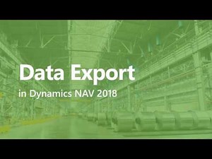 NAV Tips: Data Export