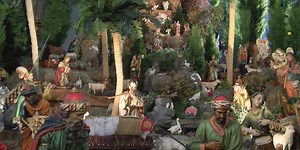 The Creche at Cathedral of St. John the Baptist draws large crowds
