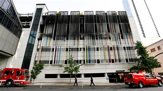 Fire damages top floors of downtown Nashville Library parking garage