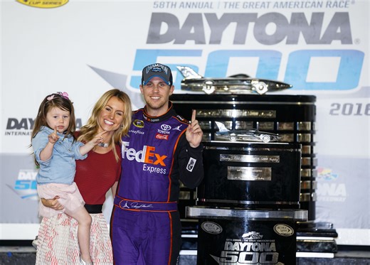 "How rude": Denny Hamlin's 40-week pregnant fiancée reacts to daughter's hilarious Sesame Street jab