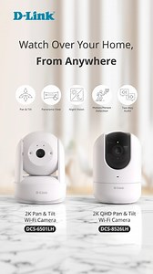🎥 Proteggi la tua casa con le Videocamere Pan & Tilt Wi-Fi di D-Link! 🔐 Grazie alla risoluzione ad alta definizione e alla funzione Pan & Tilt, puoi monitorare ogni angolo della tua casa con un’ampia copertura e una nitidezza straordinaria. Controlla tutto in tempo reale dal tuo smartphone e ricevi avvisi di rilevamento intelligente per una sicurezza sempre sotto controllo. 🔊 Parla e ascolta in qualsiasi momento! L’audio bidirezionale ti permette di comunicare con chi è vicino alla videocamer