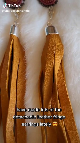 Indigenous Leather Fringe Earrings Mastery