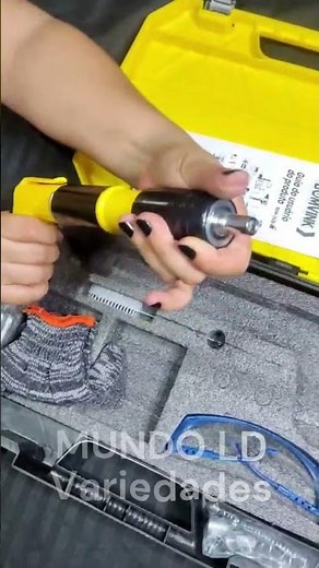 Kit Pistola de Fixação Finca Pino Pregos em Concreto Fácil e Rápido