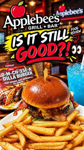 I Tried Applebee’s NEW O-M-Cheese-A-Dilla Burger… Is It Still GOOD?!