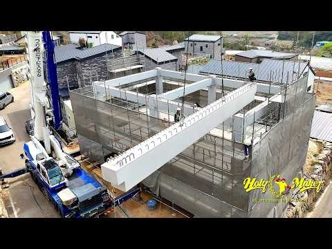 How a Concrete Modular House is Built in Just 2 Weeks - Precast Factory Process