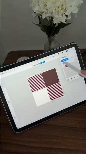 create a simple plaid pattern wallpaper with me 🪩