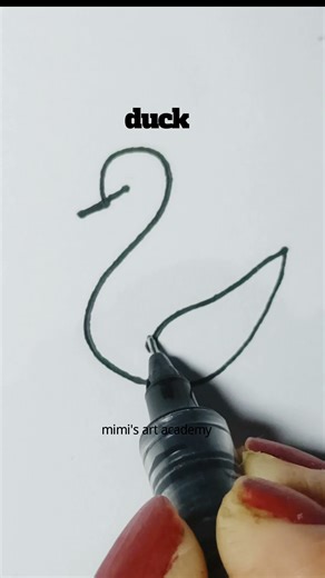 duck drawing tutorial step by step #duck #ducks #lineart #minimalart #easy