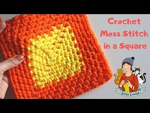 How To Crochet A Moss Stitch Square