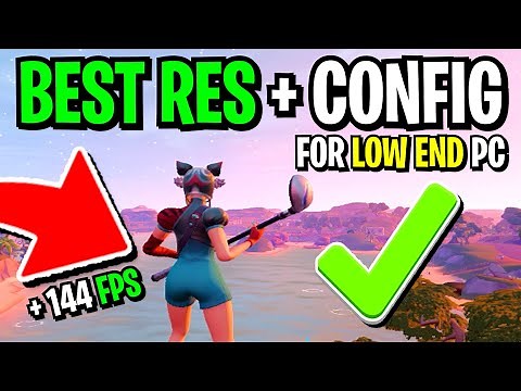 New Best Stretched Resolution For Low End PC in Chapter 3! (Best Res + Config for Low End PC!)