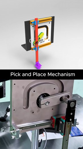 520K views · 3.2K reactions | Pick and Place Mechanism. #3ddesign #productdesign #automation #machine #mechanism #engineering #mechanical #mechanic | Breno Cruz | Facebook