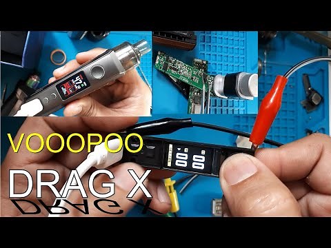 Voopoo Drag X Fix (Not Charging and wattage buttons)