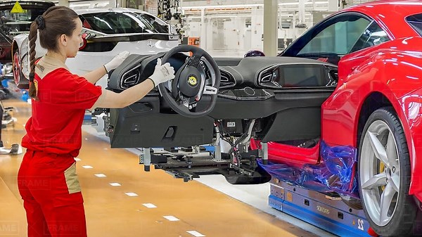 Inside Modern Ferrari Factory Building Brand New Supercars From Scratch