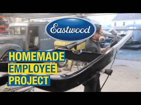 Homemade Employee Project - How to Paint a Frame with Rust Encapsulator Platinum & Chassis Black