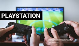 Playstation game - Template by Nicepage