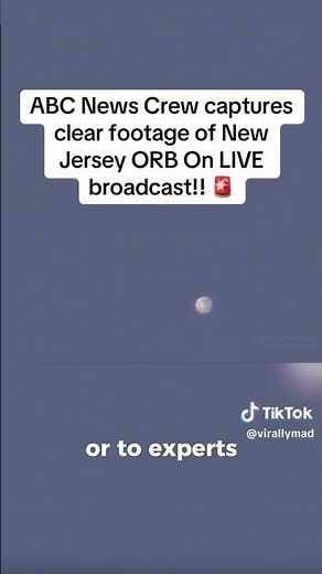 ABC News captures clear footage of Orb in New Jersey 🤯 #ufo #uap #newjersey #nj #drones #news #fyp