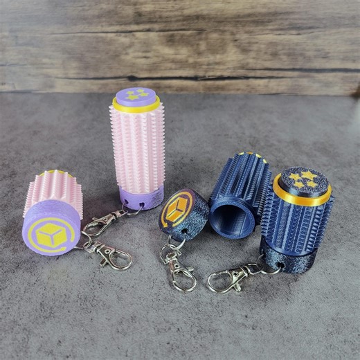 Clicky Fidget Ouchie Roller for Stimming and Stress Relief With Storage Container and Keychain Multiple Color Options - Cute Grounding Tools - Etsy