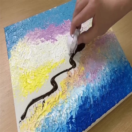 How to Draw Water Reflection Effect / Acrylic Painting Techniques | HNK ART