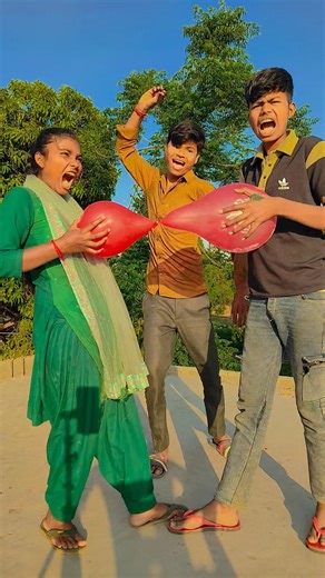 Daddy Solve Balloon Sibling Problem#shortvideo#funnyvideos #youtubeshorts