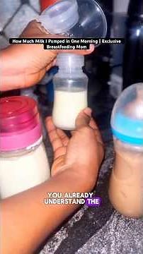 How Much Milk I Pumped in One Morning | Exclusive Breastfeeding Mom #motherhood