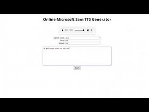 Microsoft Sam Makes ROFLcopter Sounds Online