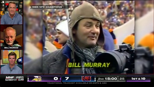 Actor and Chicago Bears superfan Bill Murray joined Monday Night Football with Peyton and Eli 🔥😂 NFL | Omaha Productions | SportsCenter